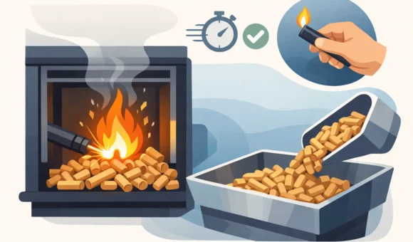 Cómo encender pellets rápido y sin errores