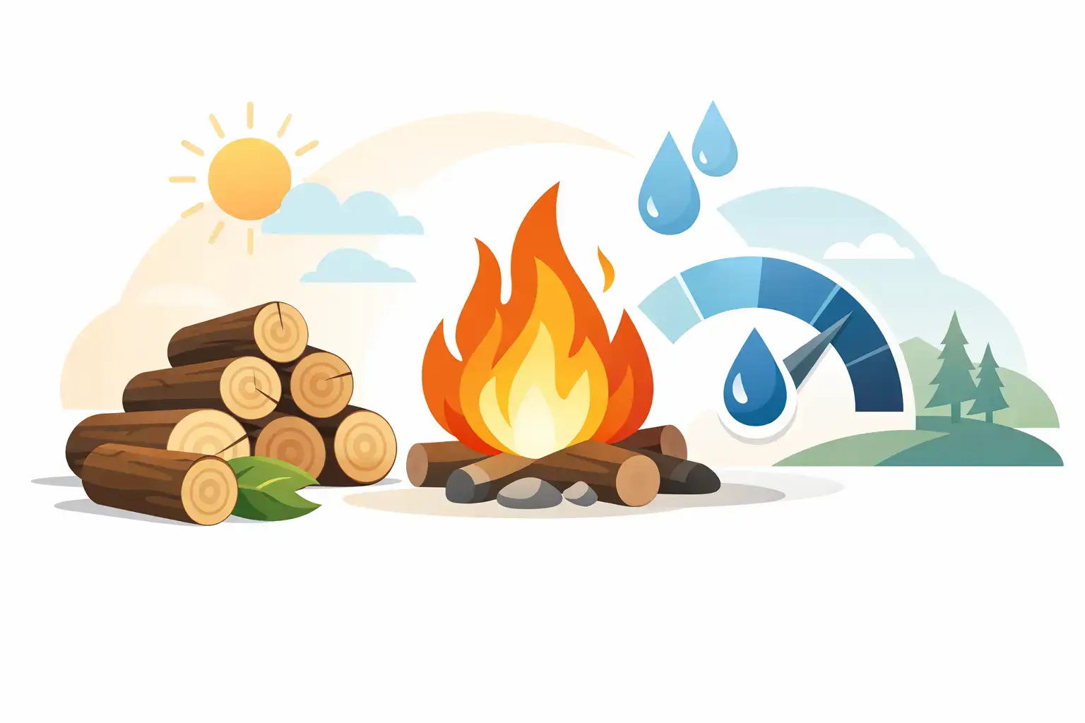 Leña con baja humedad calor que rinde más - rfflinkfirewood.com Leña con baja humedad: calor que rinde más