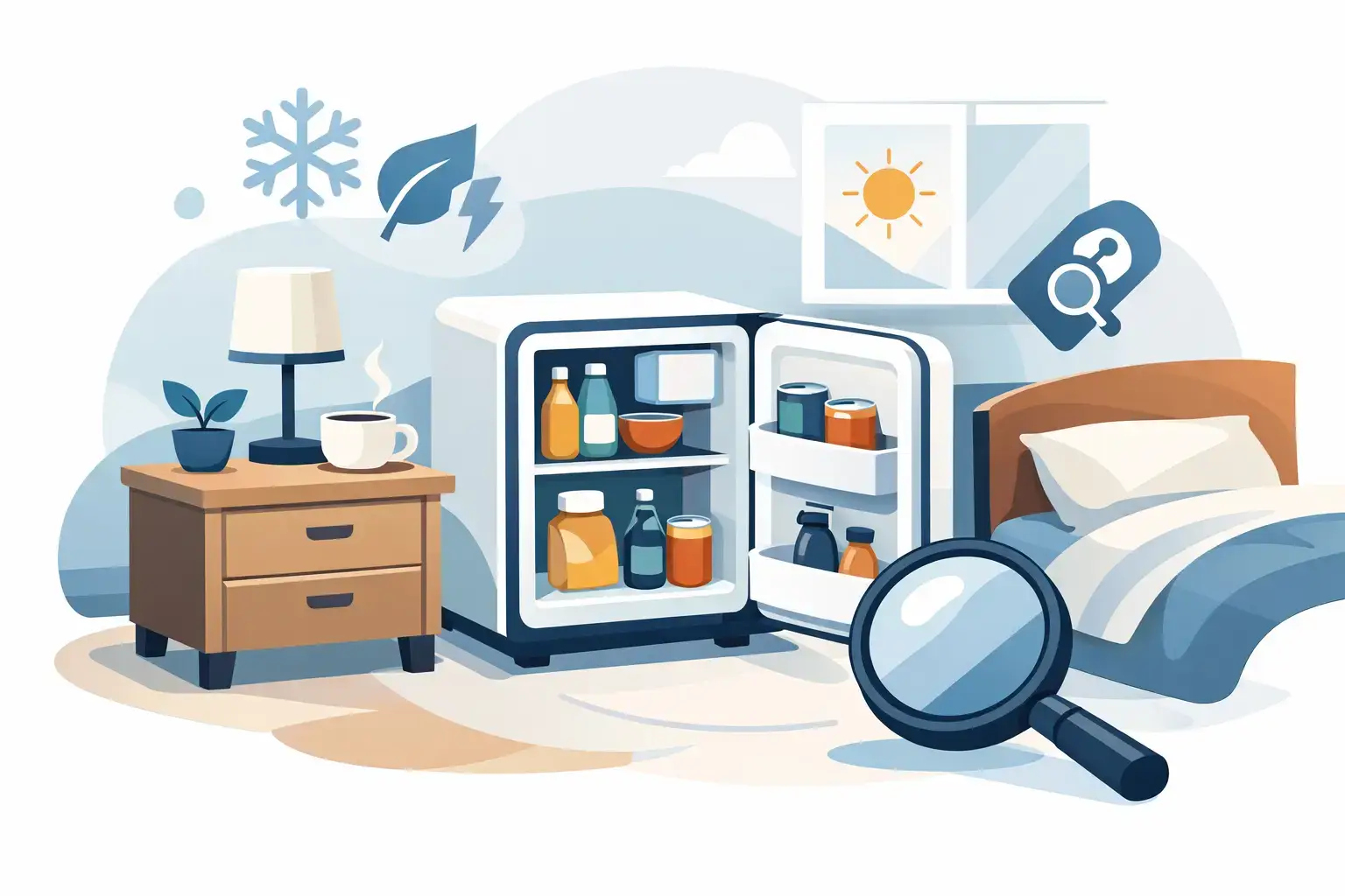Mini frigorífico para habitación: qué mirar