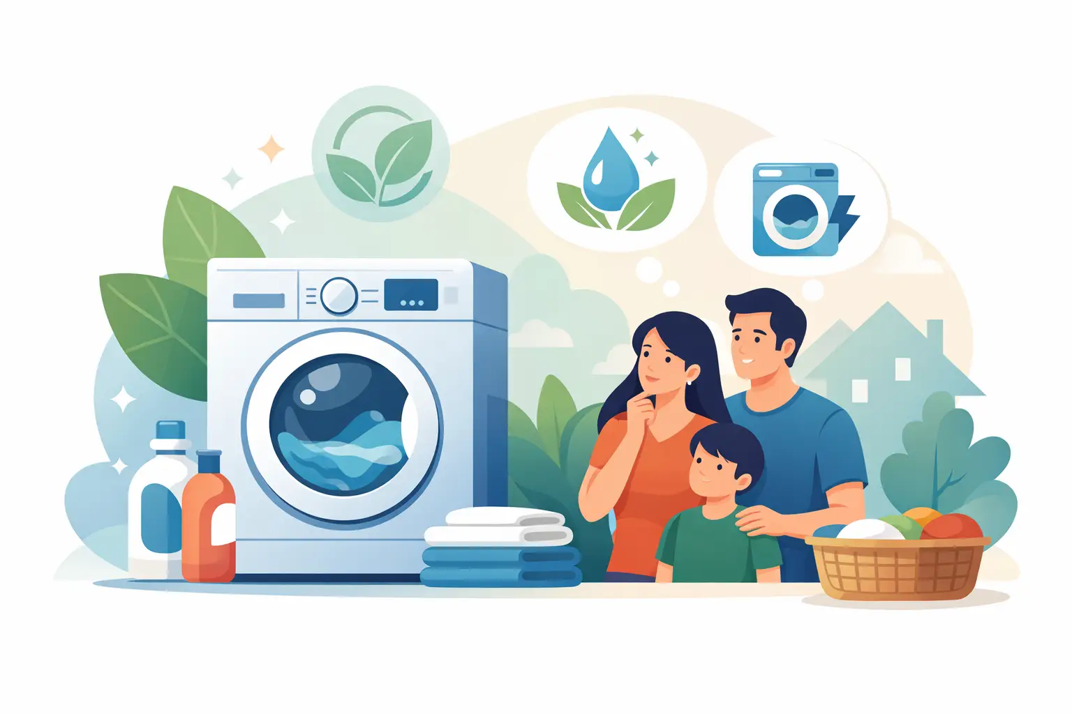 Lavadora eficiente para familia: qué elegir