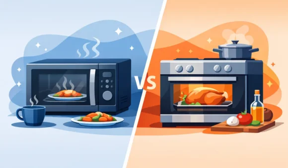 Microondas vs horno: cuál te conviene