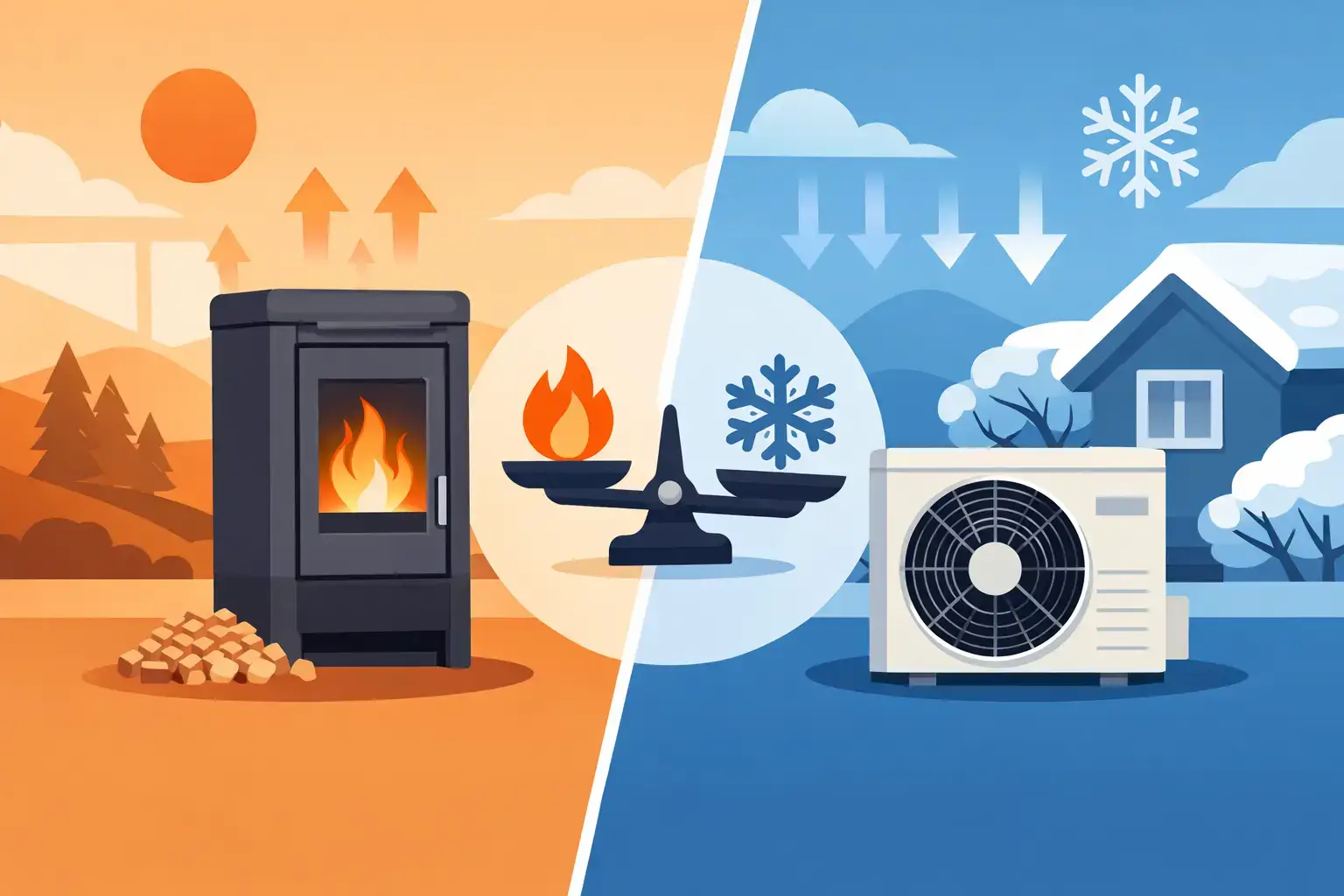 Estufa pellets vs bomba calor qué conviene - rfflinkfirewood.com Estufa pellets vs bomba calor: qué conviene