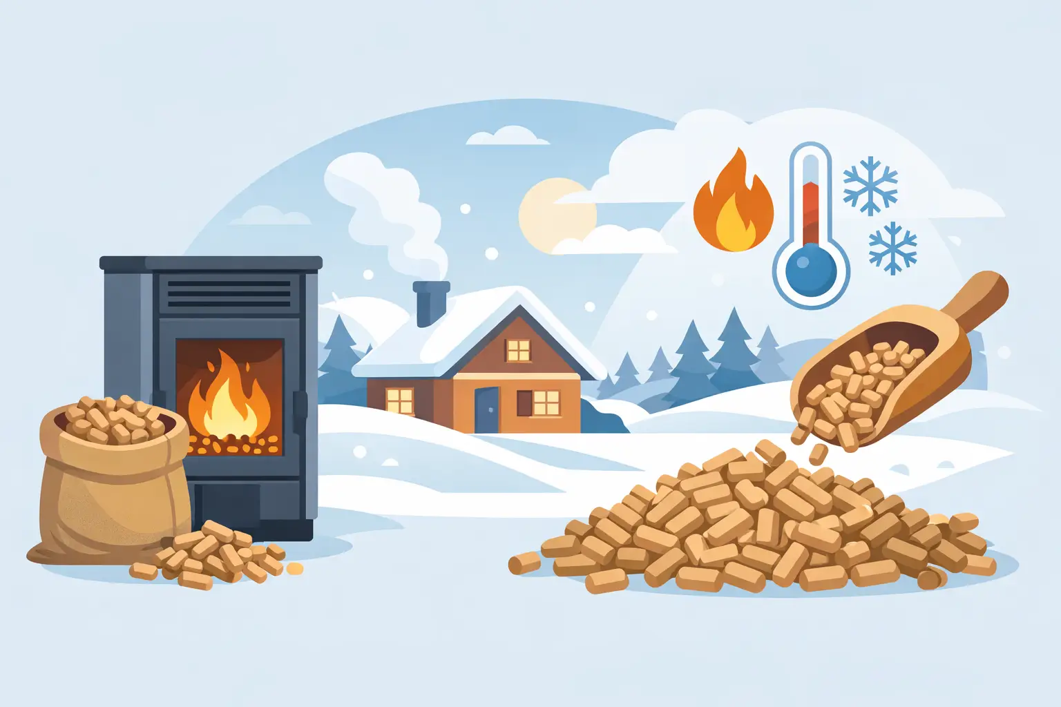 Mejores pellets para invierno doméstico - rfflinkfirewood.com Mejores pellets para invierno doméstico